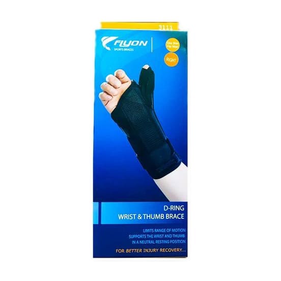 Flyon D-Ring Thumb-Wrist Brace One Size - Right