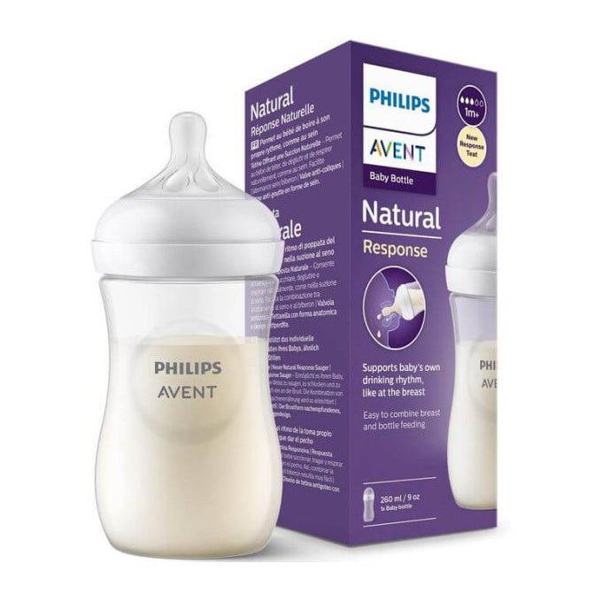 Avent Natural Response Baby Bottle 1m+ - 260ml - Bloom Pharmacy