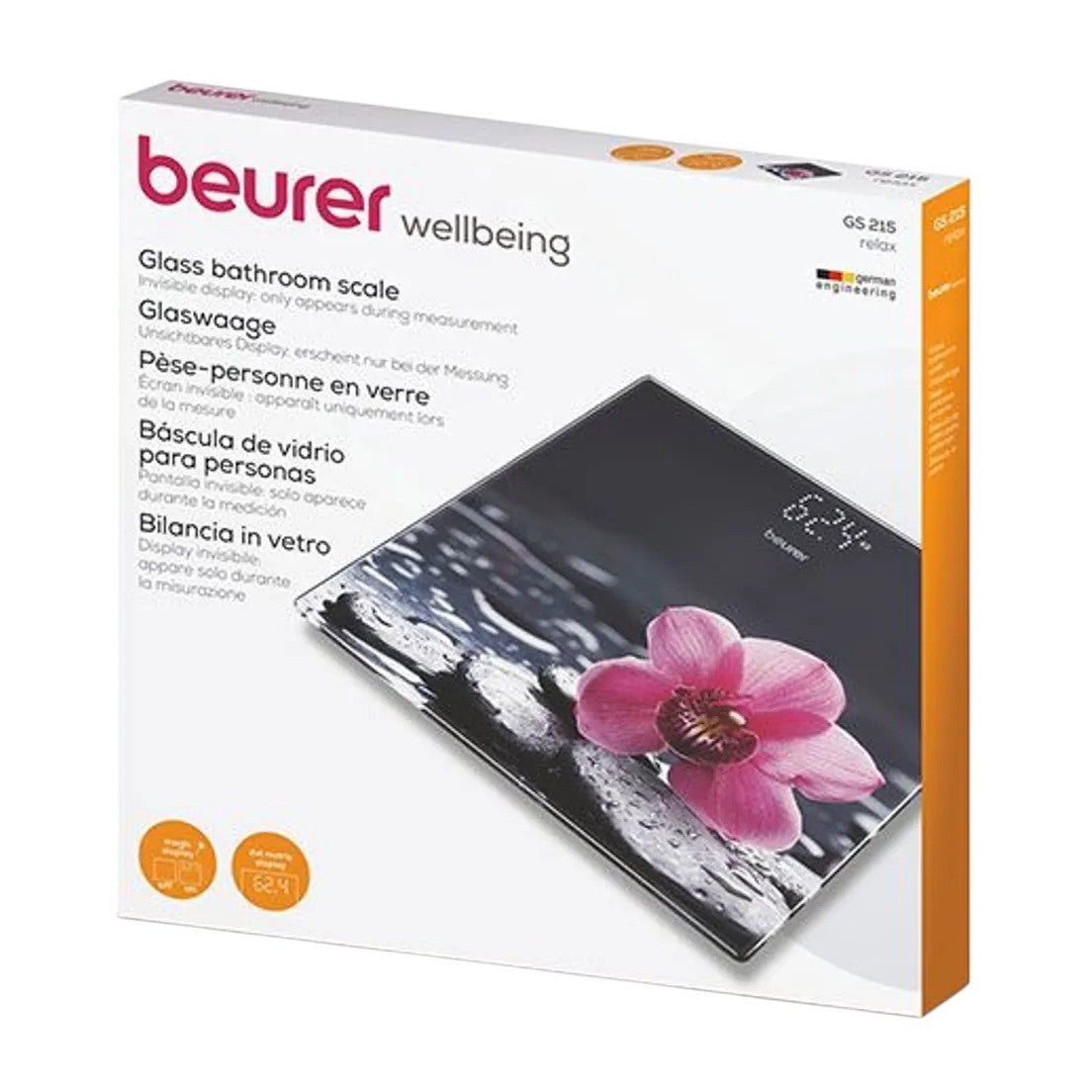 Beurer Gs 215 Relax Glass Bathroom Scale - Bloom Pharmacy