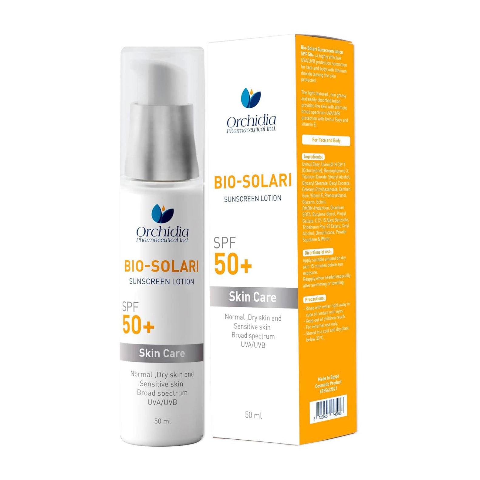 Bio Solari Sunscreen Lotion SPF 50+ For Normal, Dry and Sensitive Skin - 50ml - Bloom Pharmacy