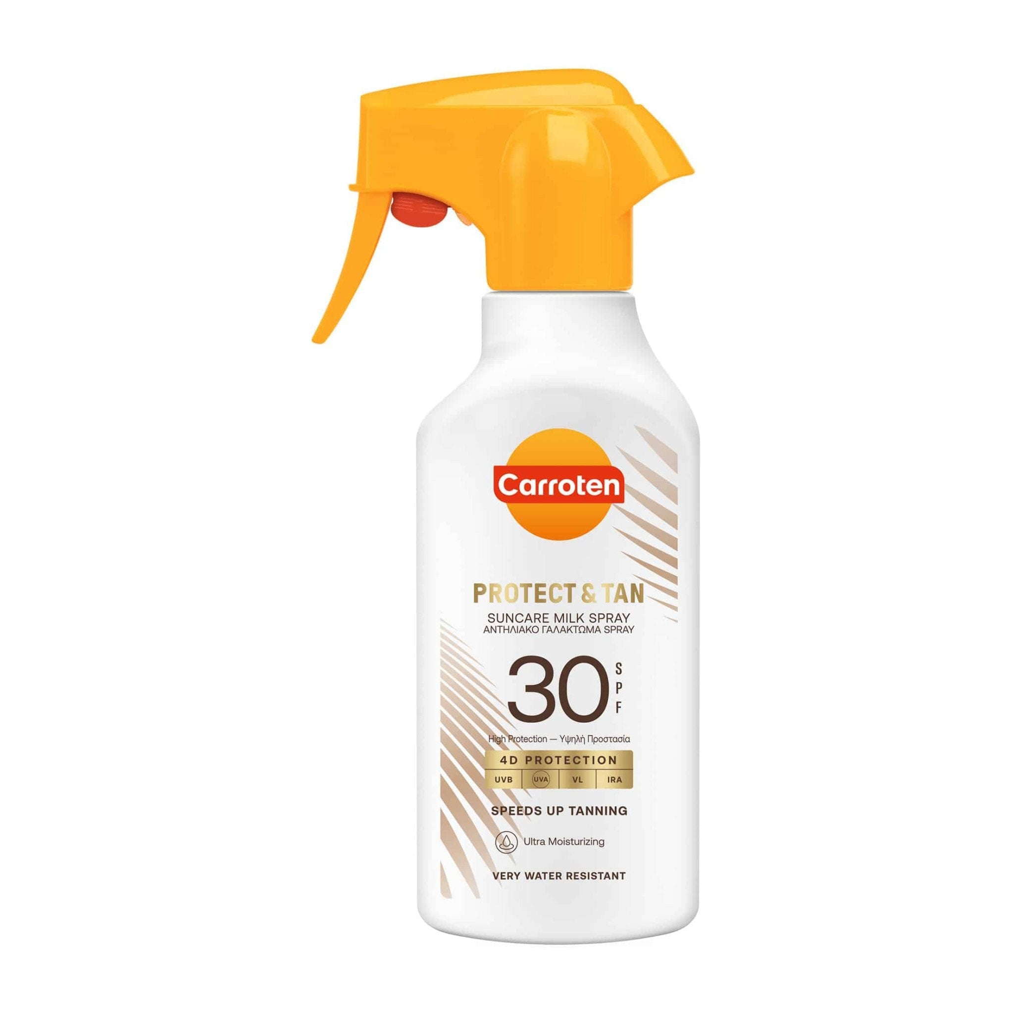 Carroten Protect and Tan SPF 30 Sunscreen Milk Spray – 270ml - Bloom Pharmacy