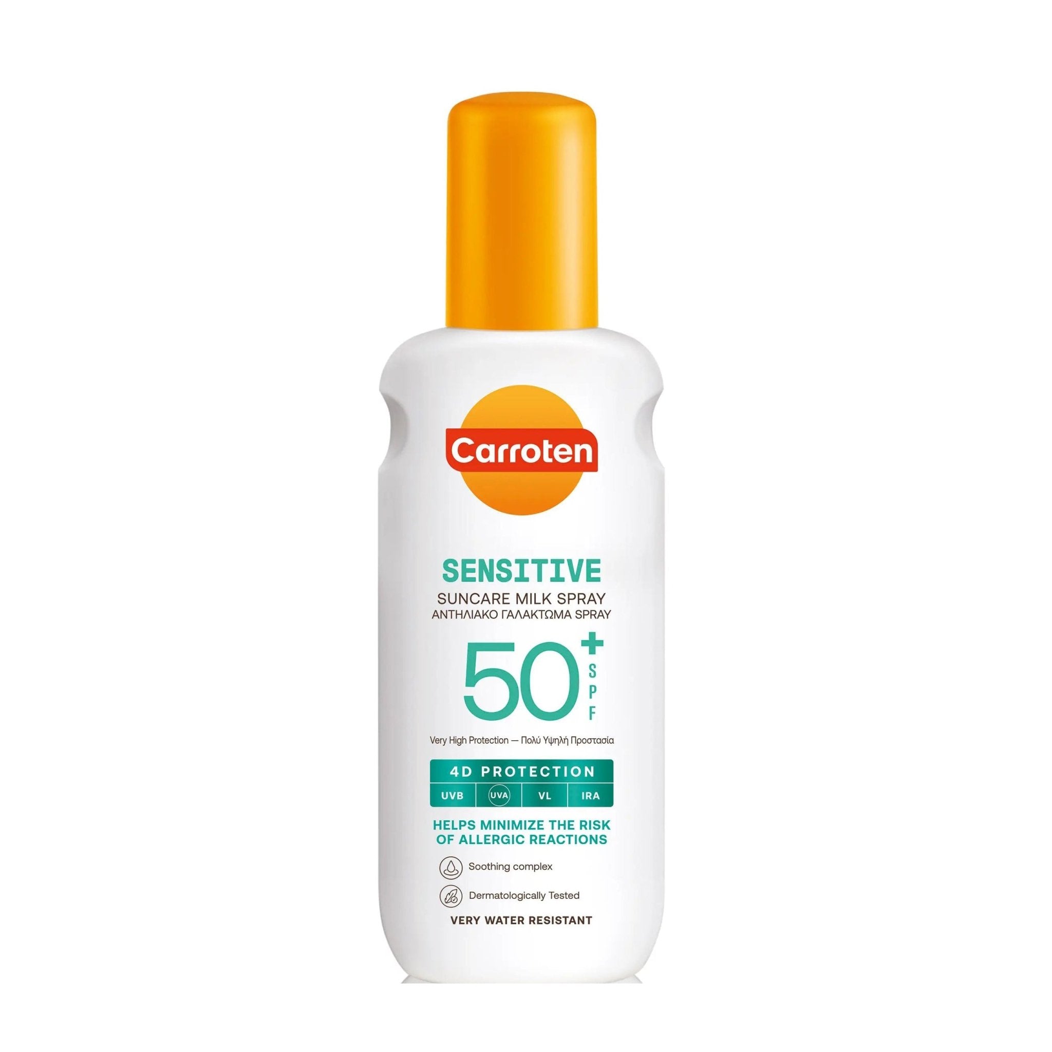 Carroten Sensitive SPF 50+ Sunscreen Milk Spray - 200ml - Bloom Pharmacy