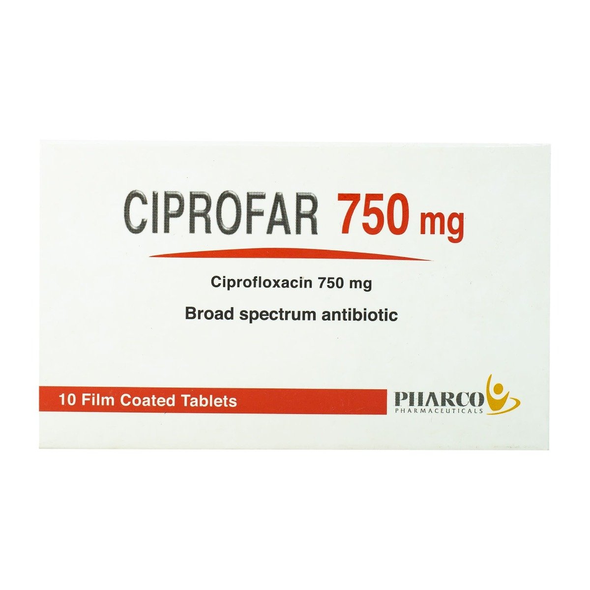 Ciprofar 750 mg - 10 Tablets - Bloom Pharmacy