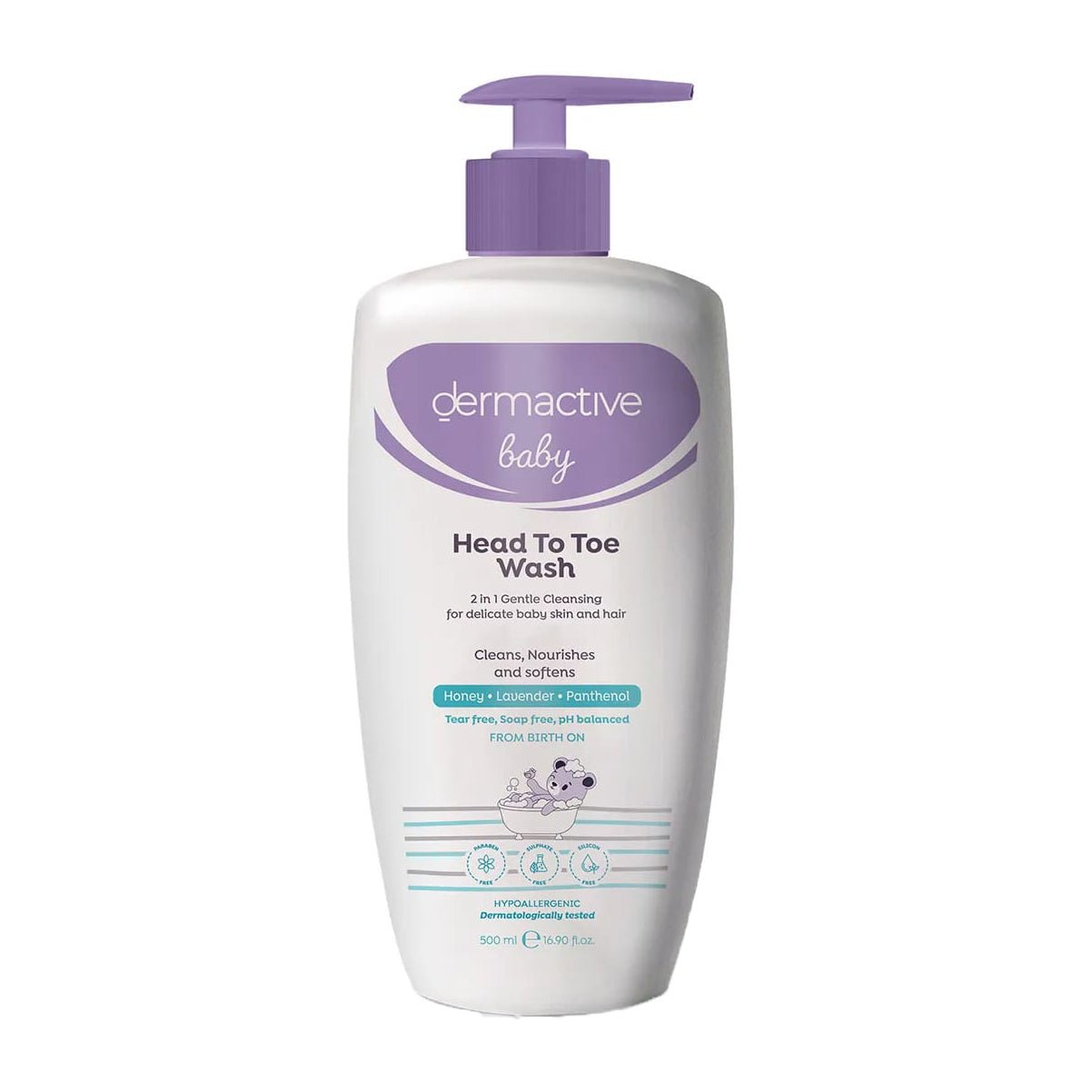 Dermactive Baby Head to Toe Wash - 500ml - Bloom Pharmacy