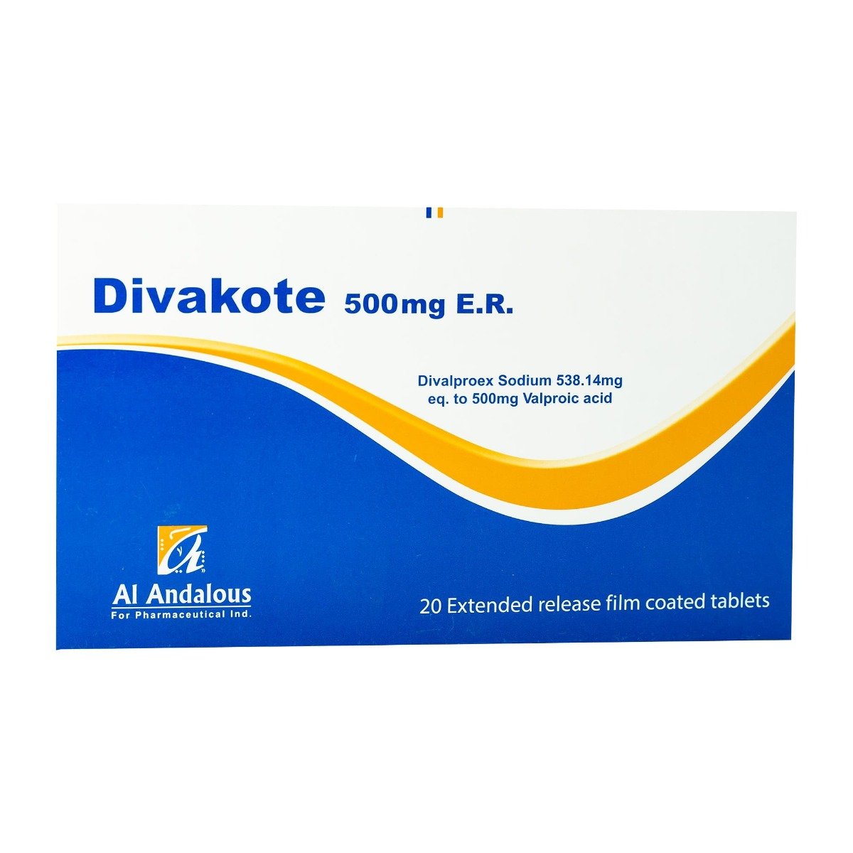 Divakote 500 mg ER - 20 Tablets - Bloom Pharmacy