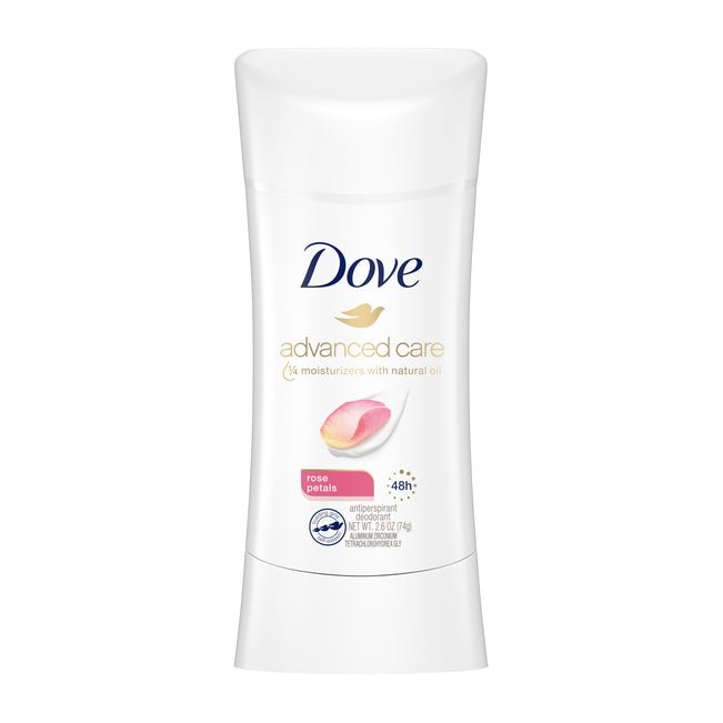 Dove Advanced Care Rose Petals Antiperspirant Stick - 74gm - Bloom Pharmacy