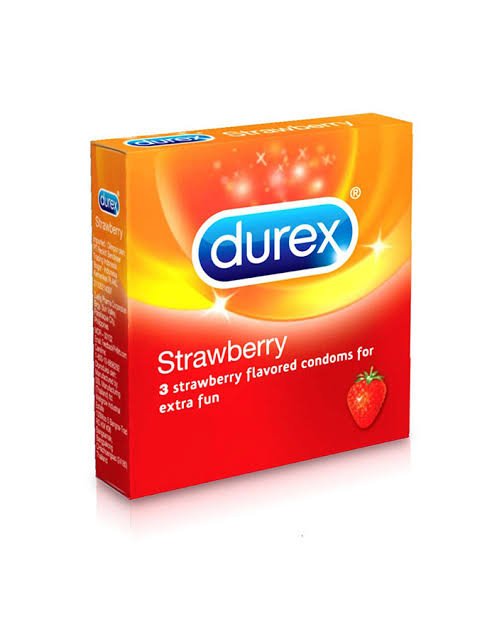 Durex Strawberry - 3 Condoms - Bloom Pharmacy