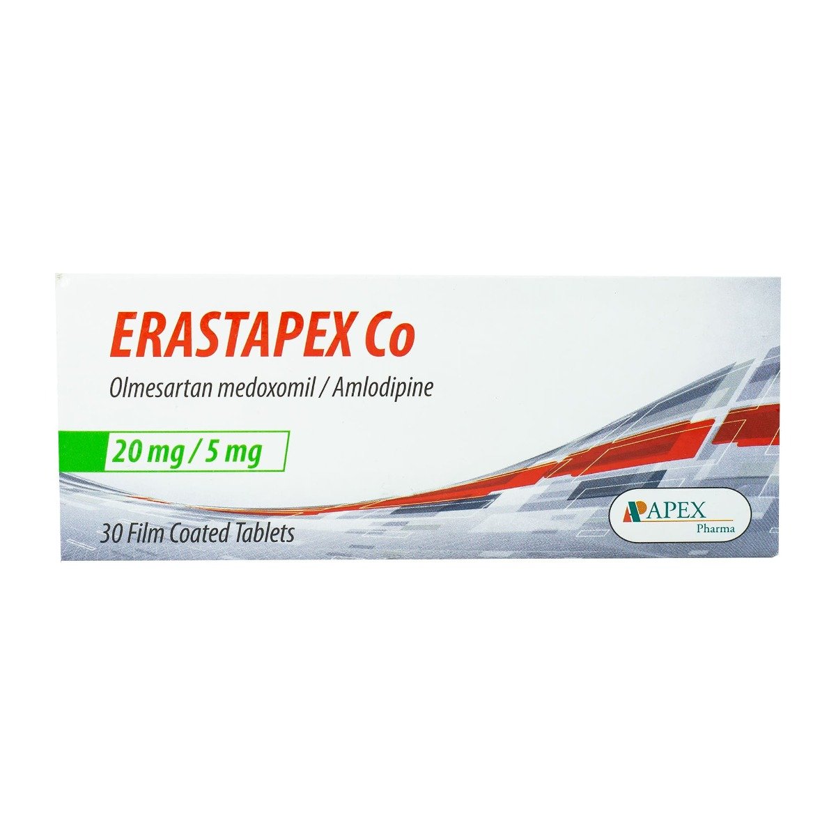 Erastapex Co 5 mg - 20 mg - 30 Tablets - Bloom Pharmacy