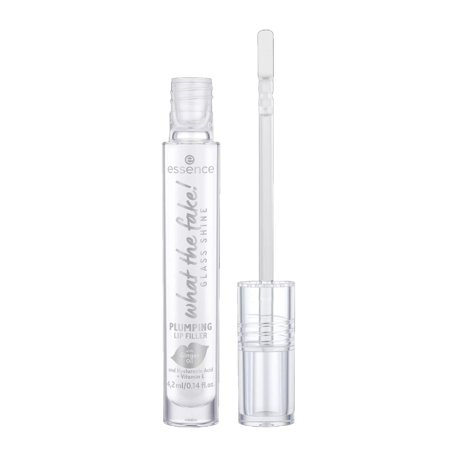 Essence What The Fake! Glass Shine Plumping Lip Filler - Transparent - Bloom Pharmacy