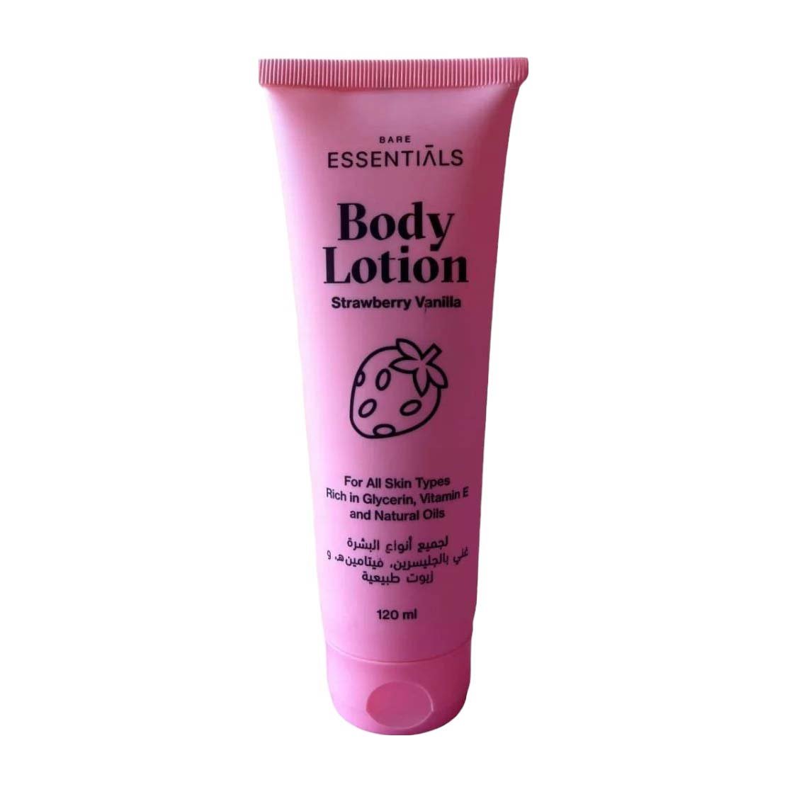 Essentials Strawberry Vanilla Body Lotion - 120ml - Bloom Pharmacy