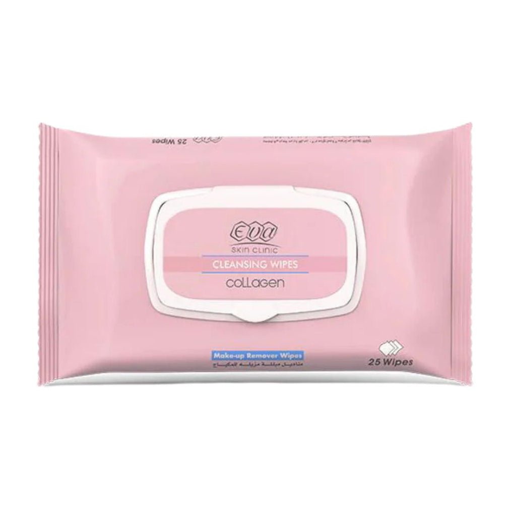 Eva Collagen Moisturizing and Cleansing Makeup Remover Wipes – 25 Wipes - Bloom Pharmacy