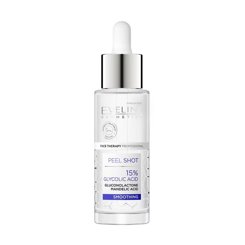 Eveline 15% Glycolic Acid Smoothing Peel Shot - 30ml - Bloom Pharmacy