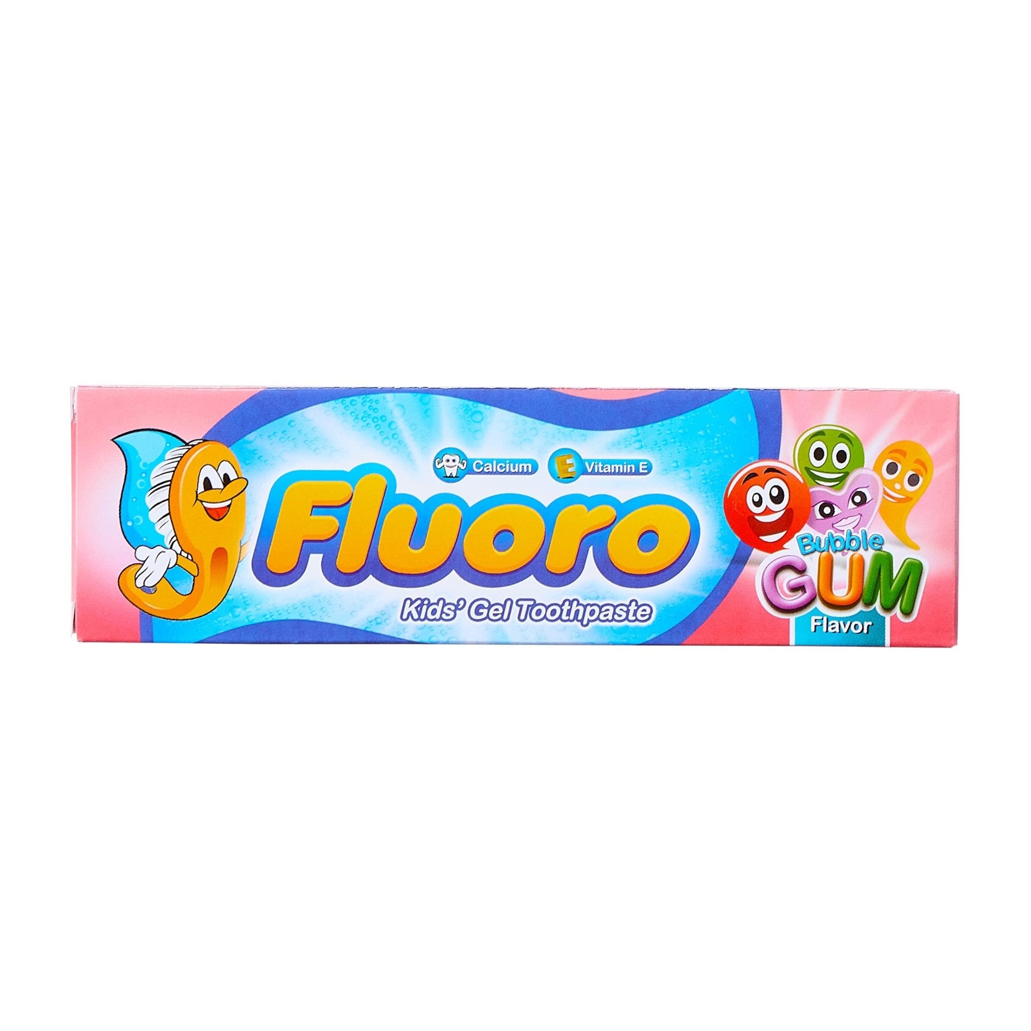 Fluoro Kids Bubble Gum Gel Toothpaste – 50gm - Bloom Pharmacy