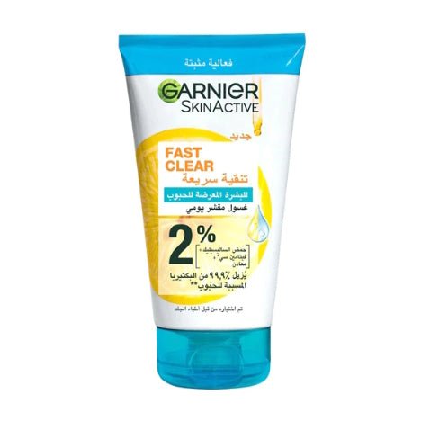 Garnier Fast Clear Daily Exfoliating Wash For Acne Prone Skin - Bloom Pharmacy