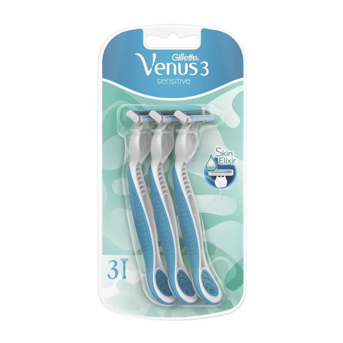 Gillette Venus 3 Sensitive Skin Elixir - 3 Blades - Bloom Pharmacy