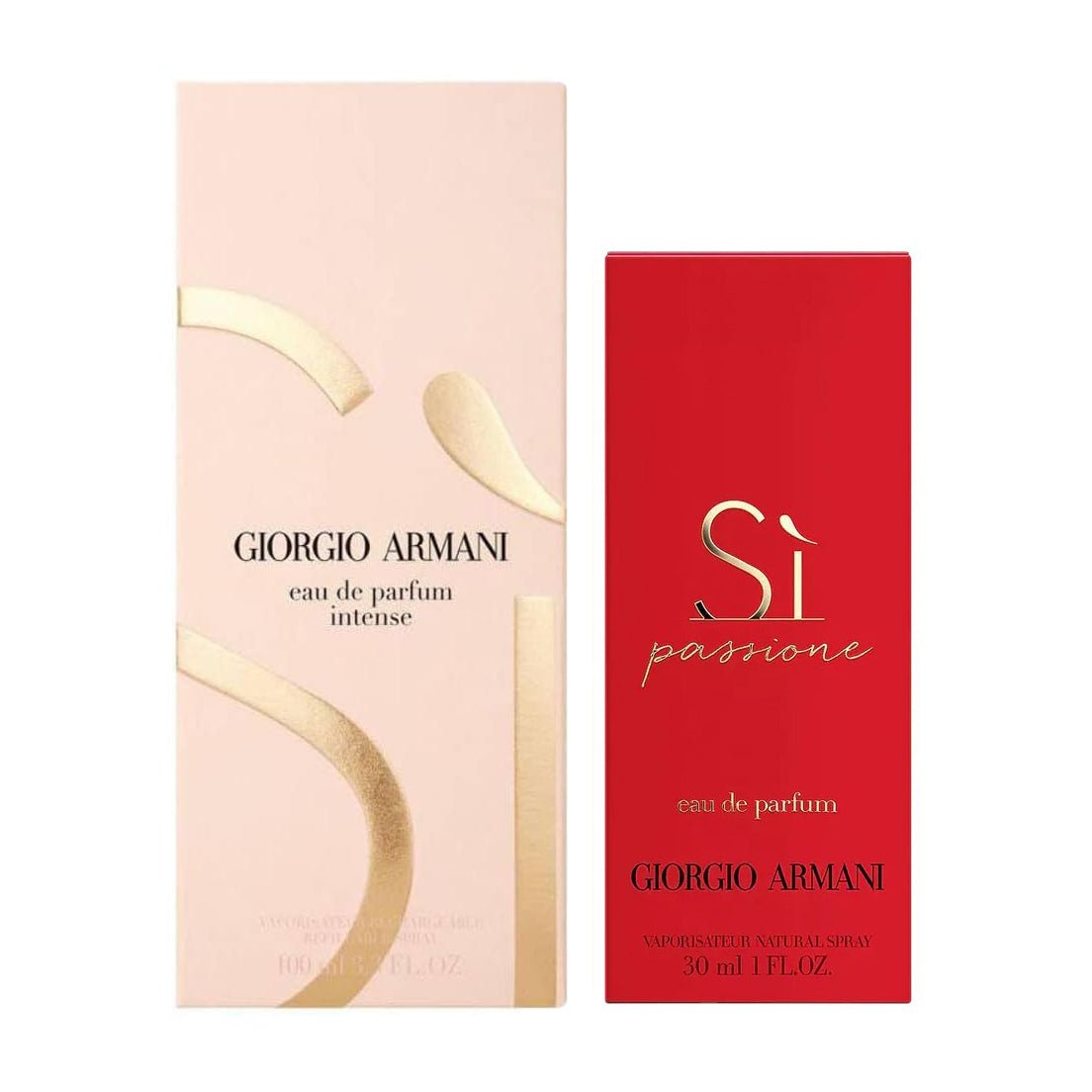 Giorgio Armani Si Refillable EDP Intense 100ml + Si Passione EDP 30ml For Women Gift Set - Bloom Pharmacy