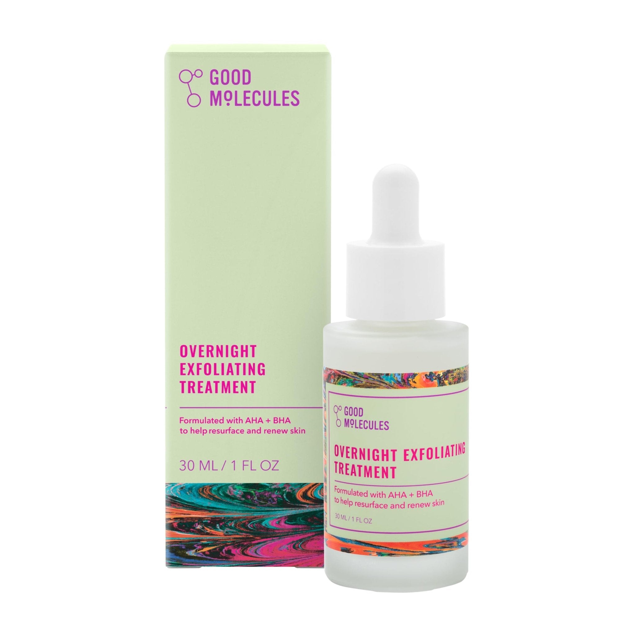 Good Molecules Overnignt Exfoliating Treatment Serum - 30ml - Bloom Pharmacy