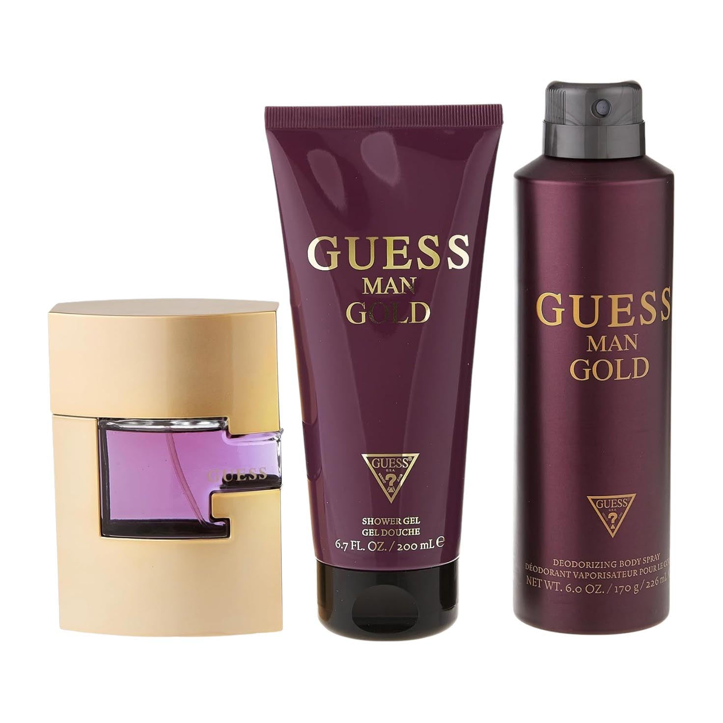 Guess Man Gold EDT For Men Gift Set - Bloom Pharmacy