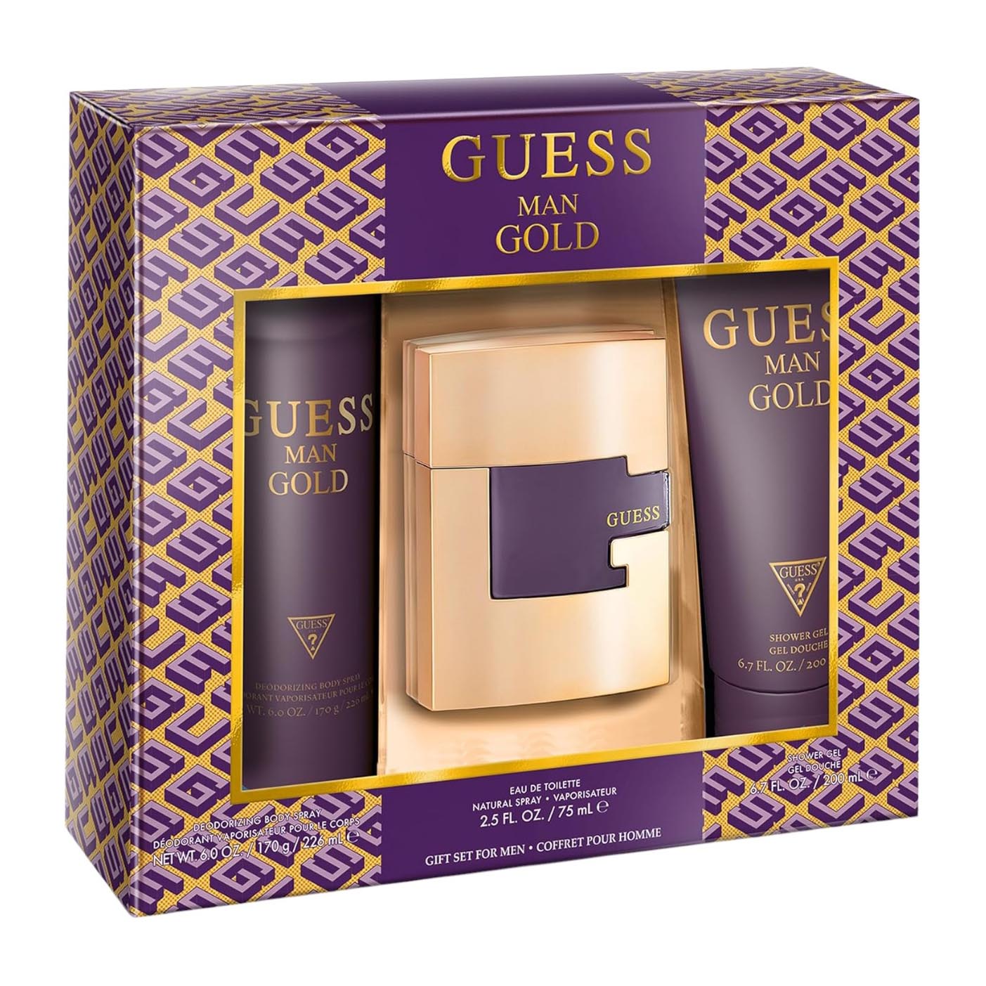 Guess Man Gold EDT For Men Gift Set - Bloom Pharmacy