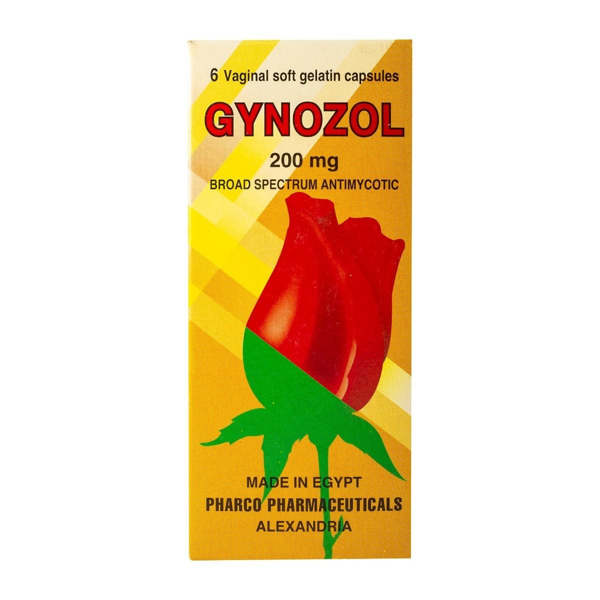 Gynozol 200 mg - 6 Vaginal Capsules - Bloom Pharmacy