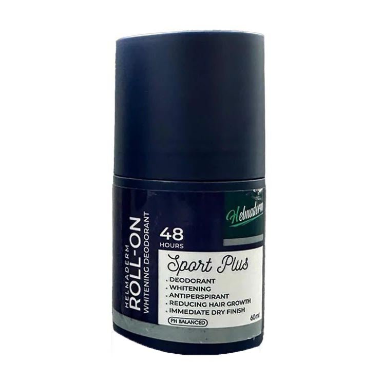 Helmaderm Sport Plus Whitening Roll On Deodorant - 60ml - Bloom Pharmacy
