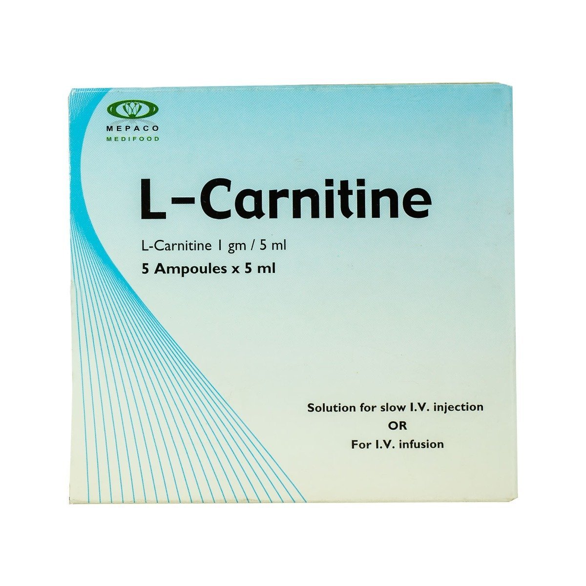 L Carnitine 1 gm - 5 Ampoules - Bloom Pharmacy