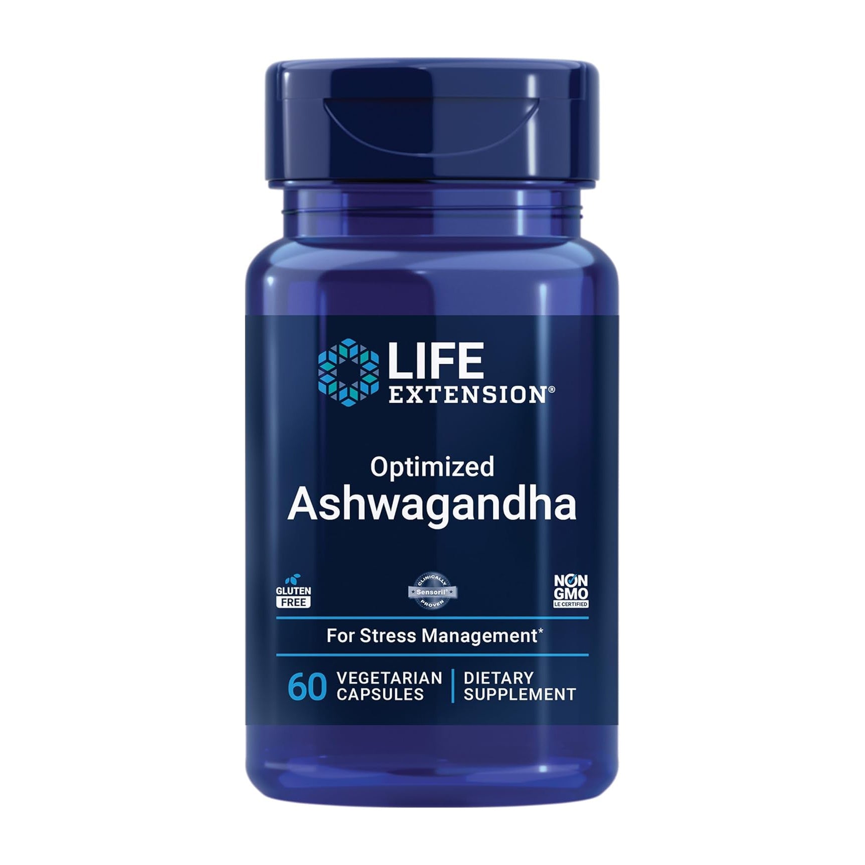 Life Extension Optimized Ashwagandha - 60 Capsules - Bloom Pharmacy