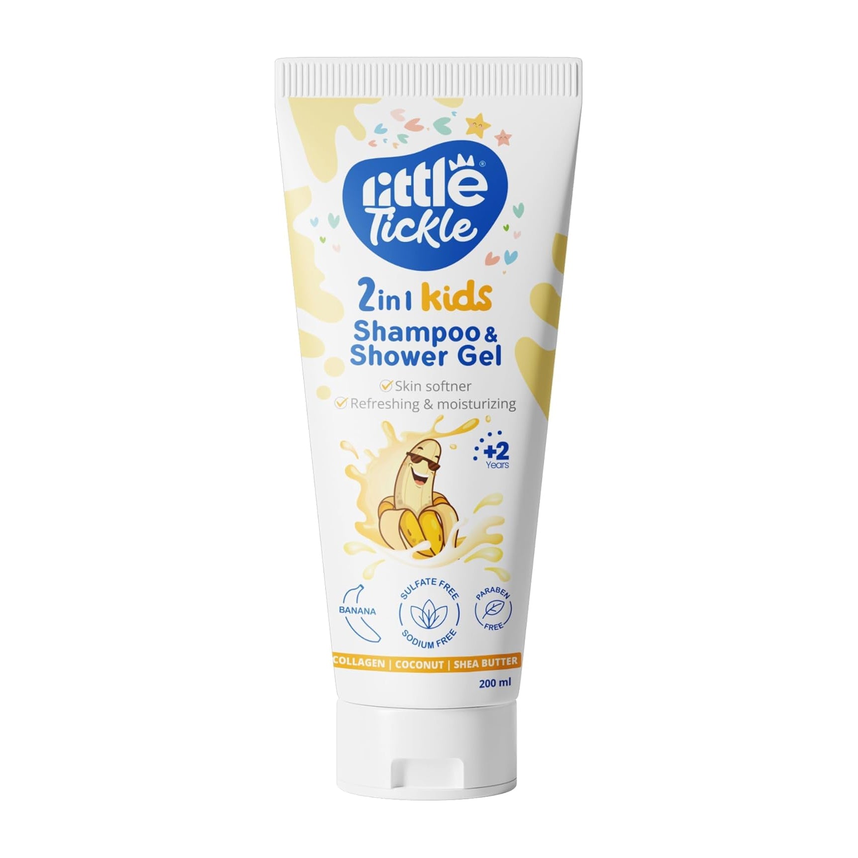 Little Tickle 2 in 1 Kids Banana Shampoo & Shower Gel - 200ml - Bloom Pharmacy