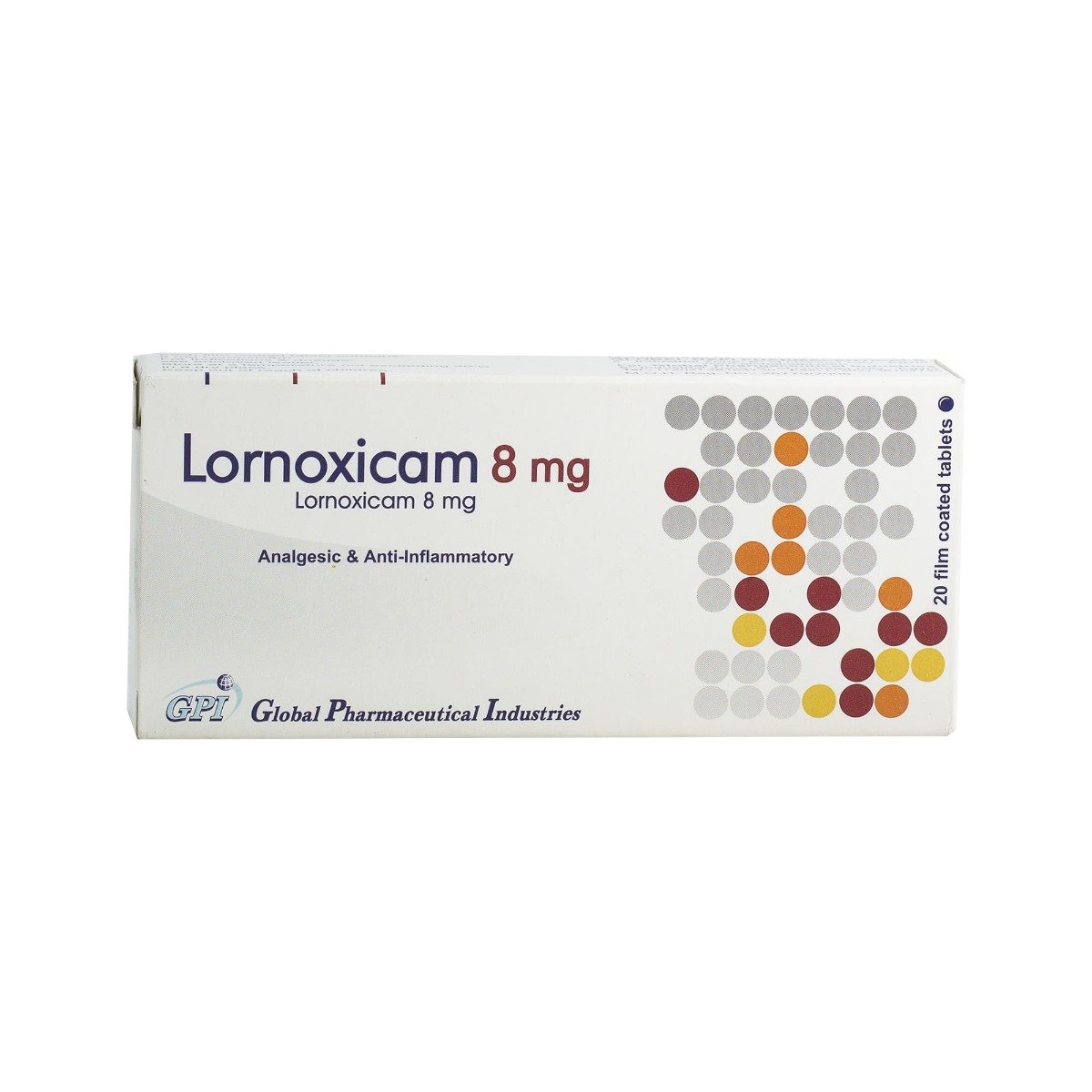 Lornoxicam 8 mg - 20 Tablets - Bloom Pharmacy