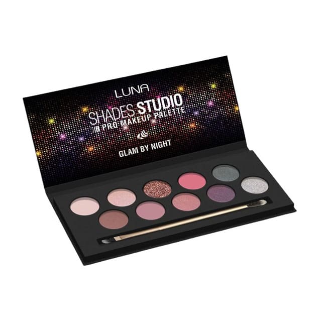 Luna Shades Studio Glam By Night Eyeshadow Palette - 10 Shades - Bloom Pharmacy