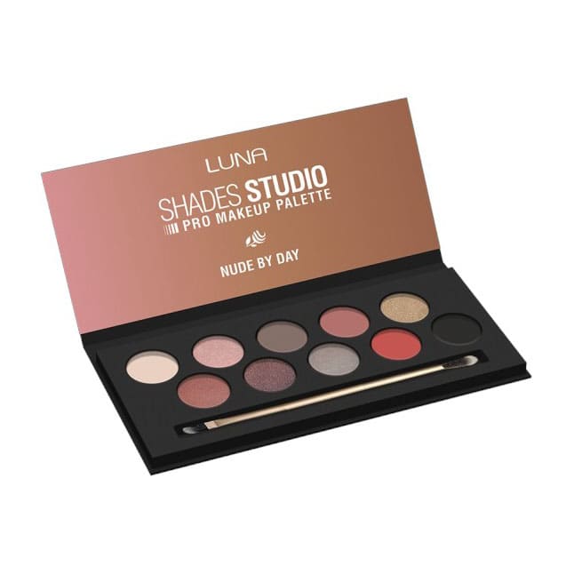 Luna Shades Studio Nude By Day Eyeshadow Palette - 10 Shades - Bloom Pharmacy