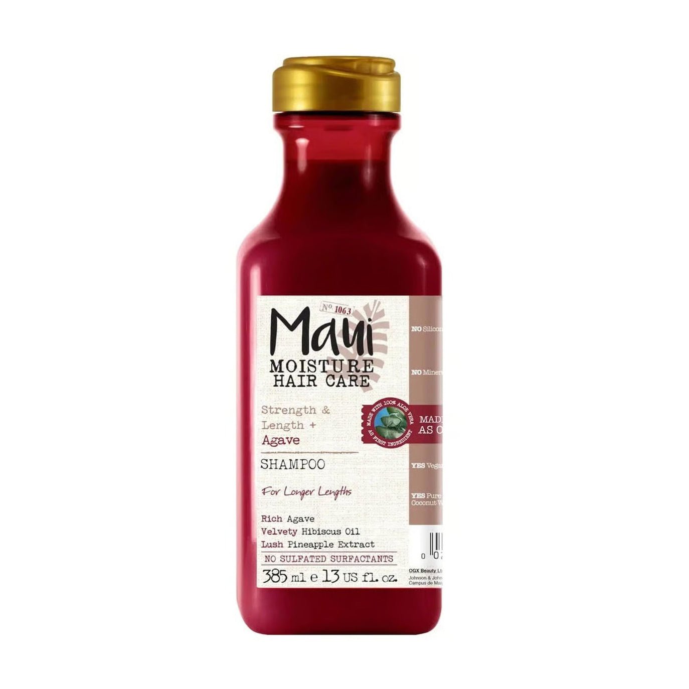 Maui Moisture Strength & Length Agave Shampoo For Longer Lengths - 385ml - Bloom Pharmacy