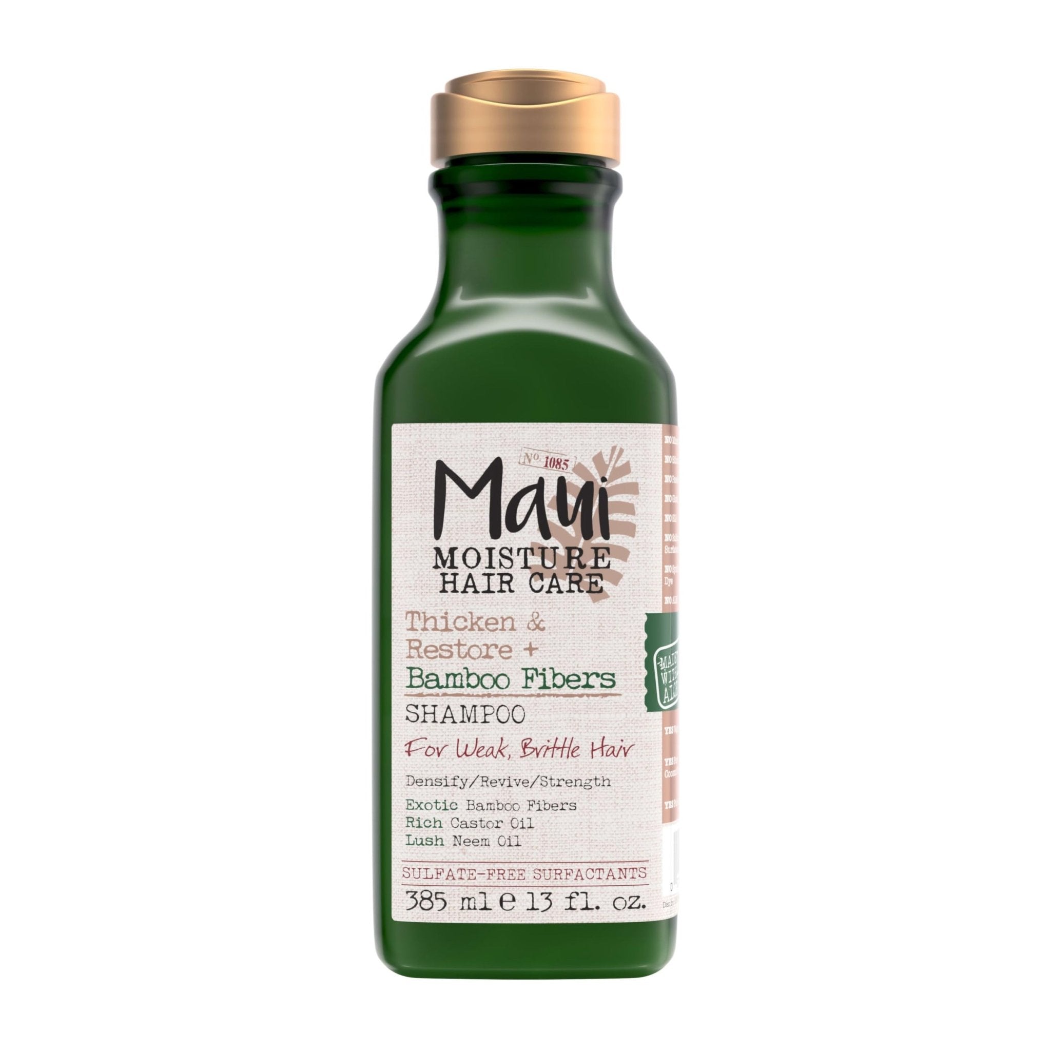 Maui Moisture Thicken + Restore Bamboo Fibers Shampoo For Weak, Brittle Hair - 385ml - Bloom Pharmacy