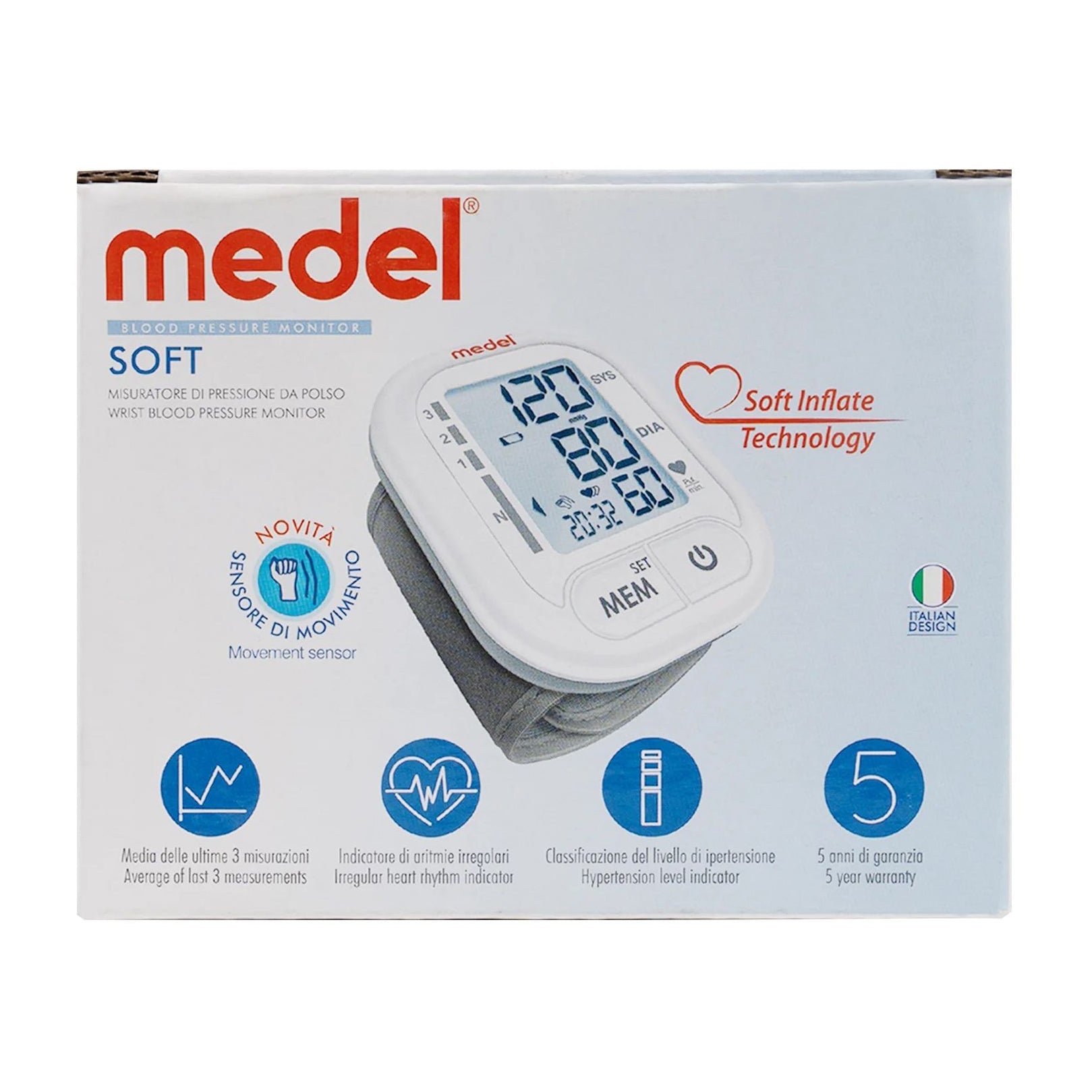 Medel Soft New Quick Wrist Blood Pressure Monitor – 95215 - Bloom Pharmacy