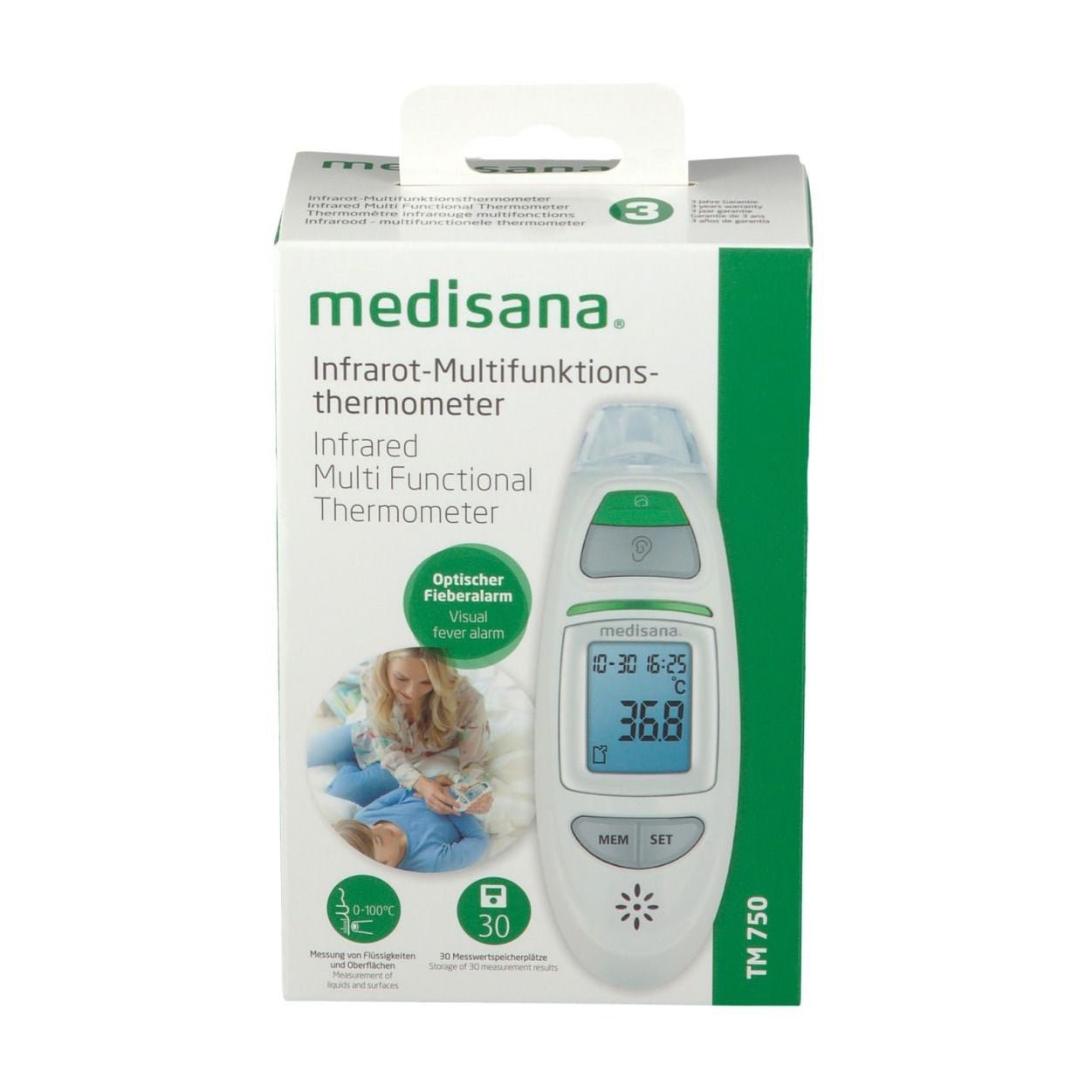 Medisana Infrared Multi Functional Thermometer – TM750 - Bloom Pharmacy