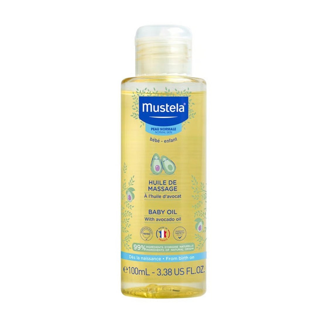 Mustela Baby Massage Oil - 100ml - Bloom Pharmacy