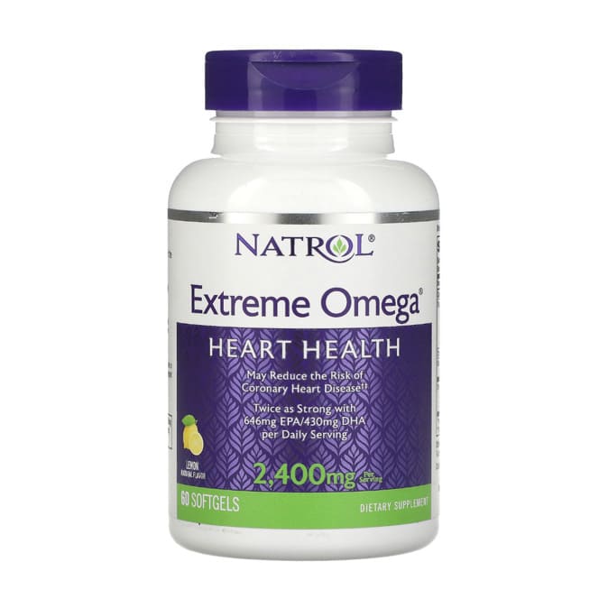 Natrol Extreme Omega Heart Health 2400mg Lemon - 60 Softgels - Bloom Pharmacy