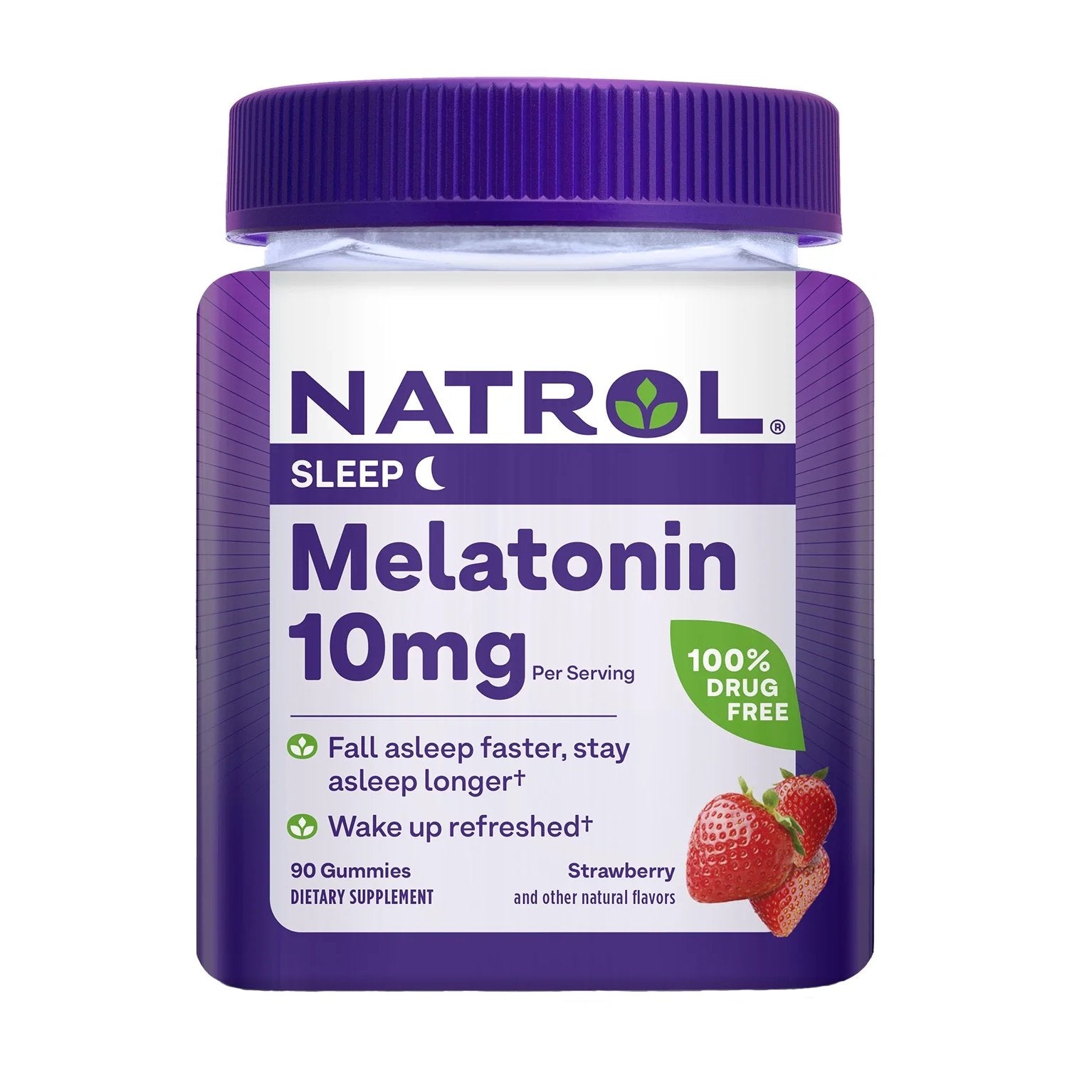 Natrol Melatonin 10 mg Strawberry - 90 Gummies - Bloom Pharmacy