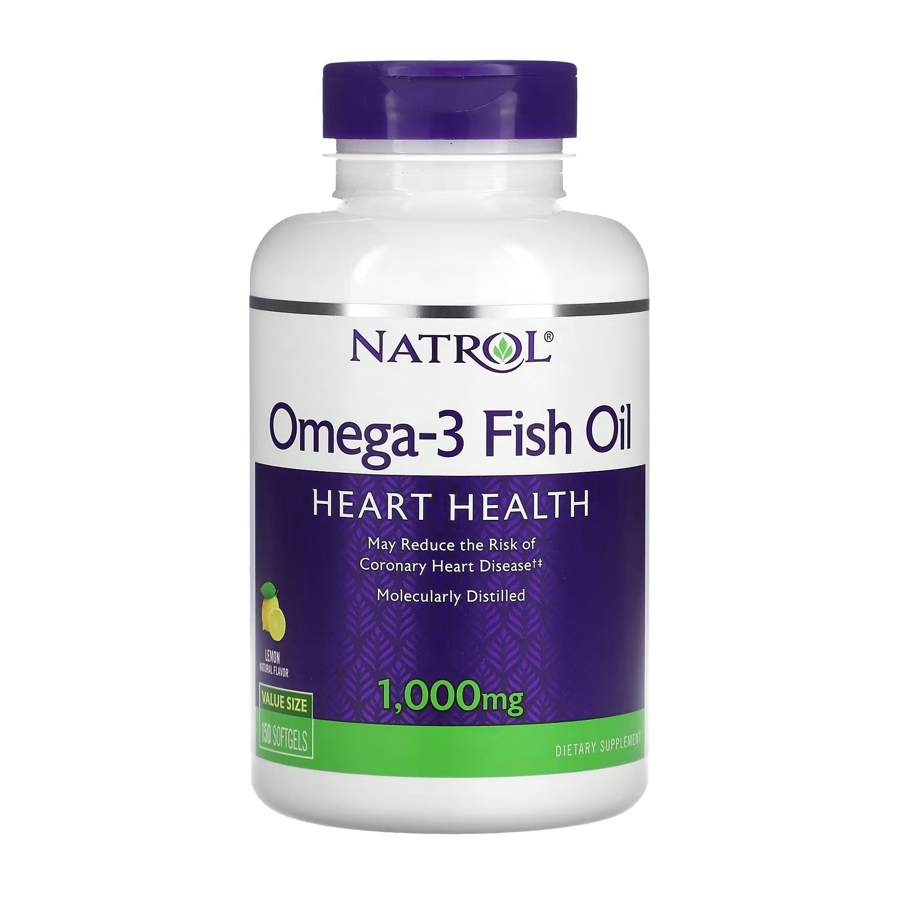 Natrol Omega - 3 Fish Oil Heart Health 1000mg - 150 Softgels - Bloom Pharmacy