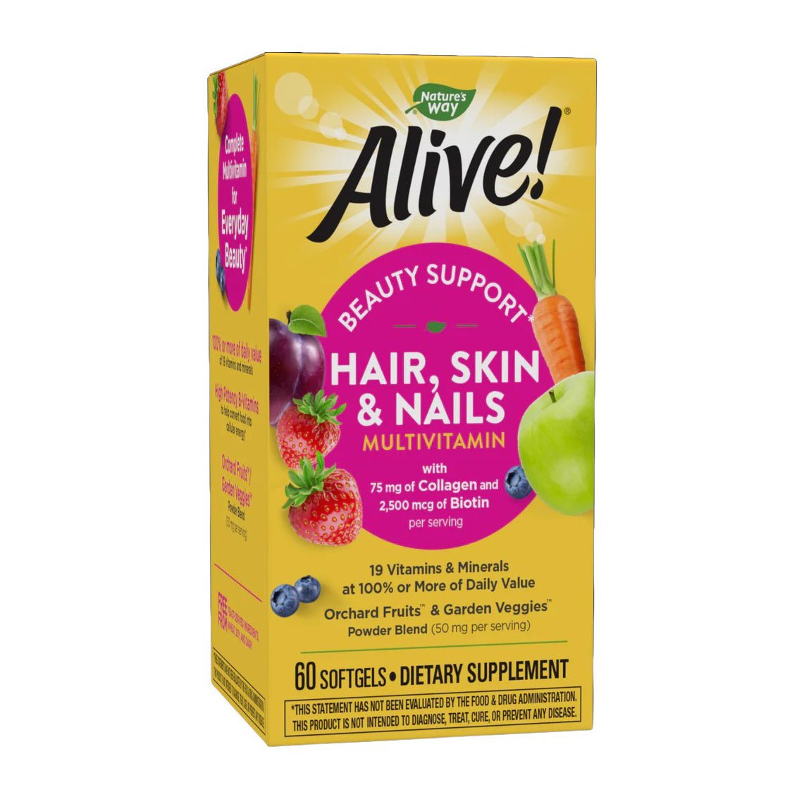 Nature’s Way Alive Hair, Skin and Nails Multivitamin - 60 Softgels - Bloom Pharmacy