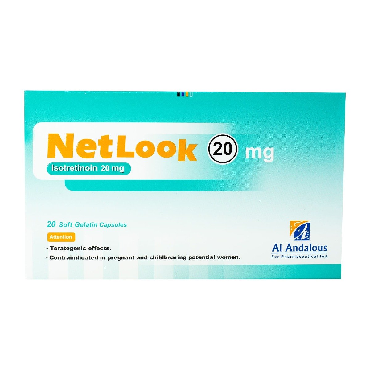 Netlook 20 mg - 20 Capsules - Bloom Pharmacy