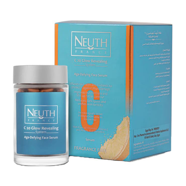 Neuth C 20 Glow Revealing System Age - Defying Face Serum - 50 Capsules - Bloom Pharmacy