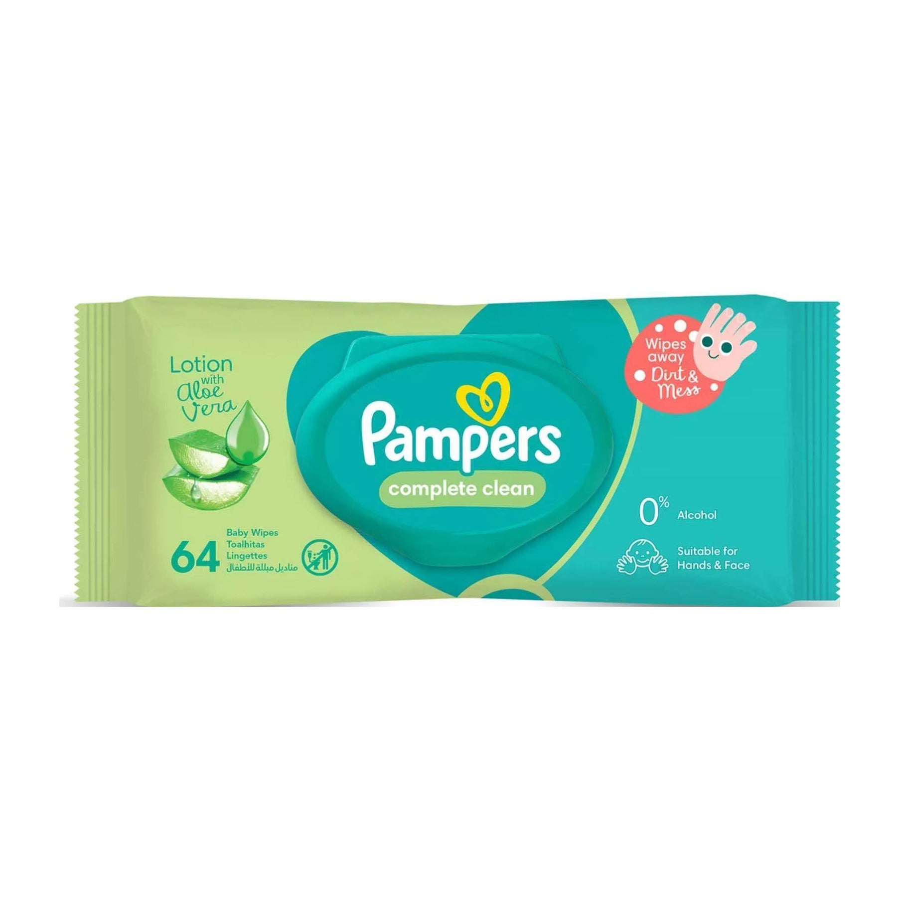 Pampers Complete Clean Baby Wipes - 64 Pieces - Bloom Pharmacy