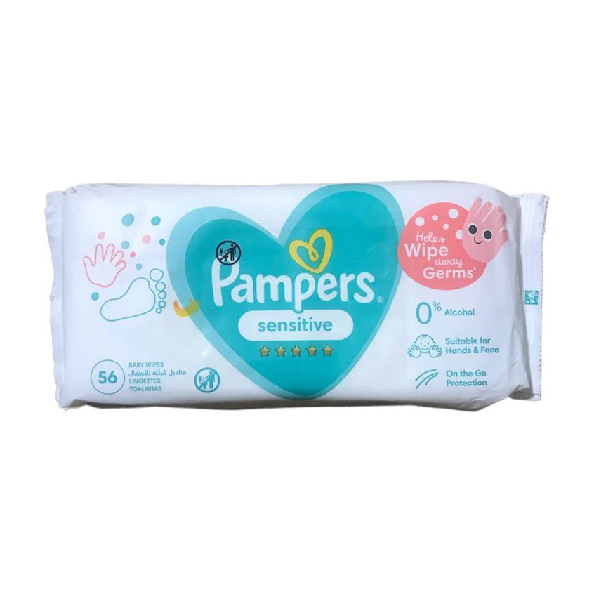 Pampers Sensitive Protect Baby Wipes - 56 Pcs - Bloom Pharmacy