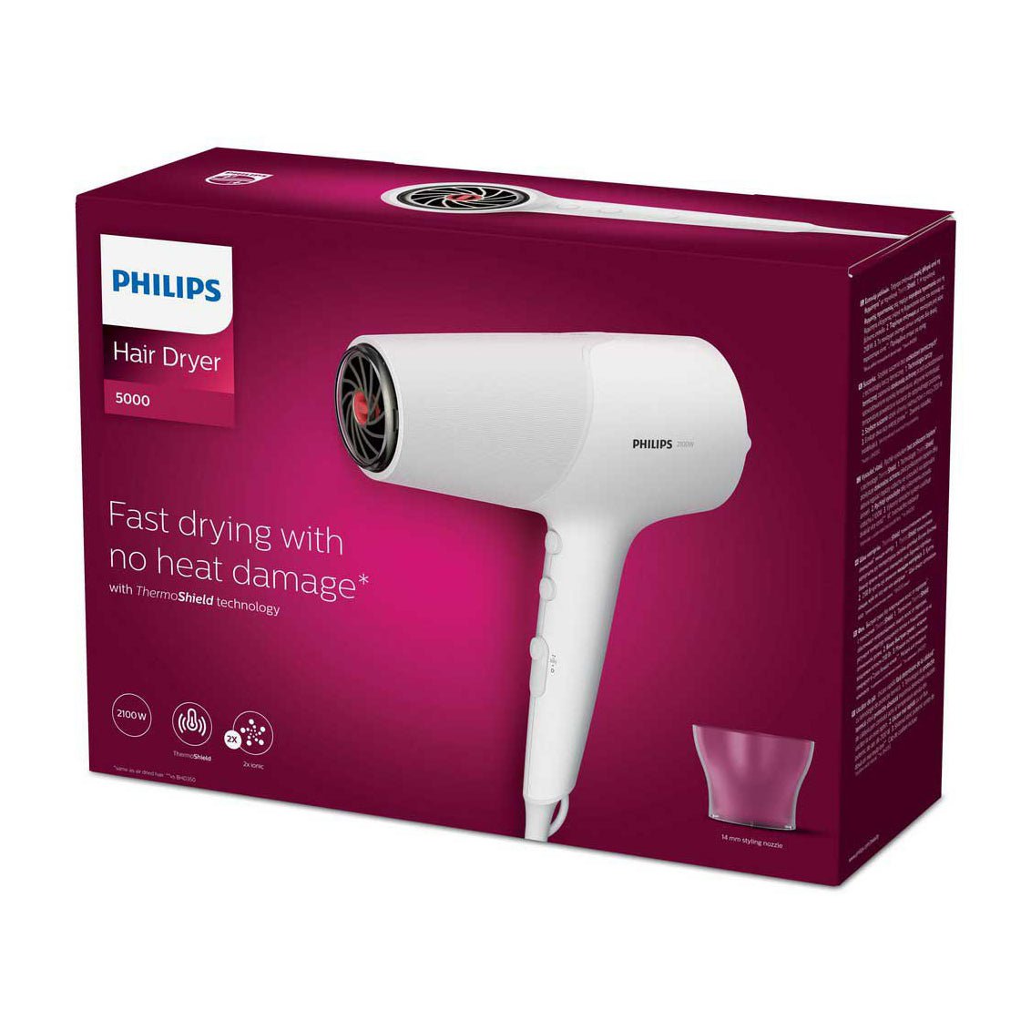 Philips 5000 Series Hair Dryer – BHD500/00 - Bloom Pharmacy