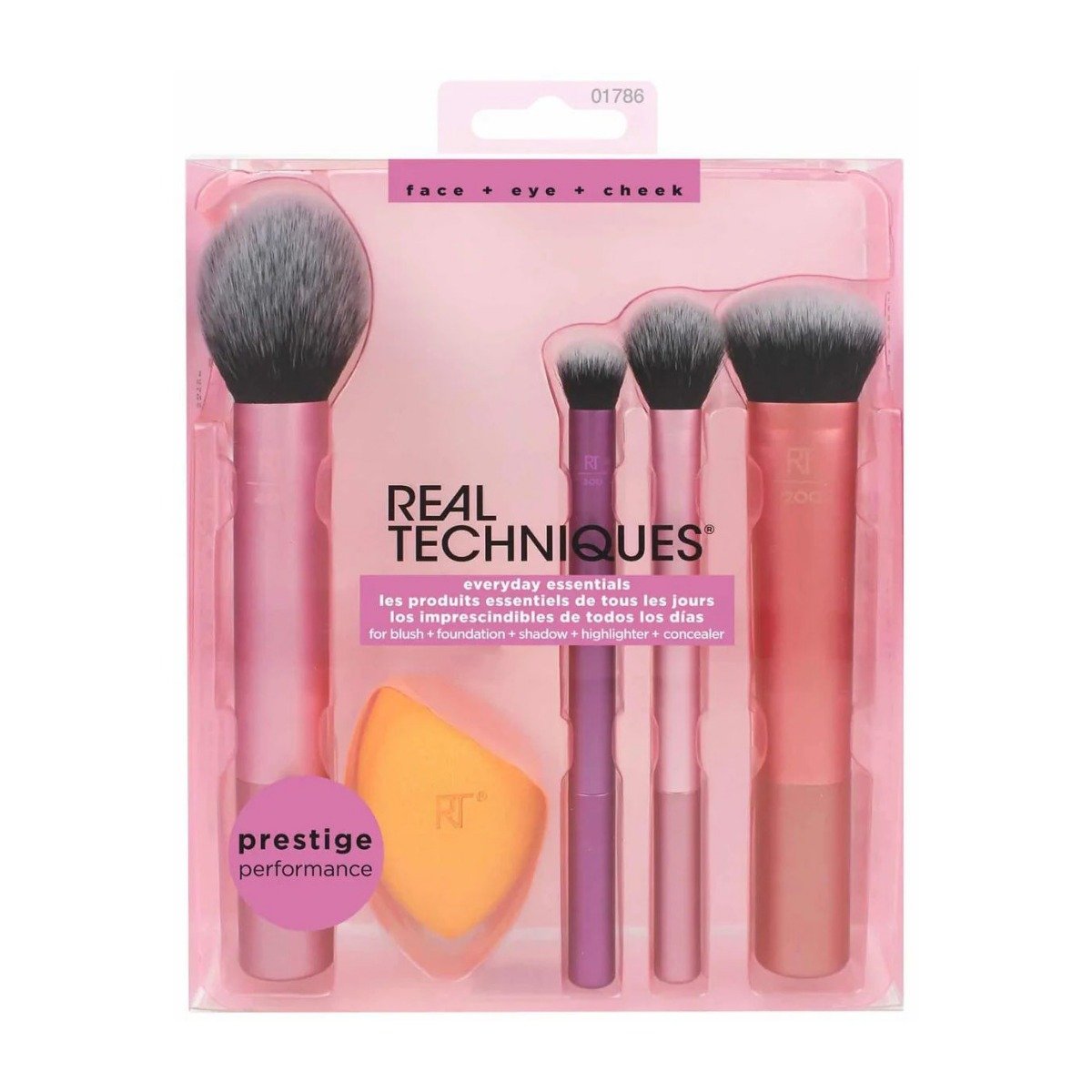 Real Techniques Everyday Essentials Makeup Brush With Sponge Blender Set - Bloom Pharmacy