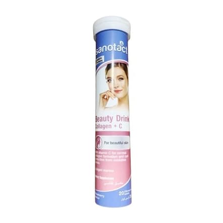 Sanotact Beauty Drink Collagen+C - 20 Effervescent Tablets - Bloom Pharmacy