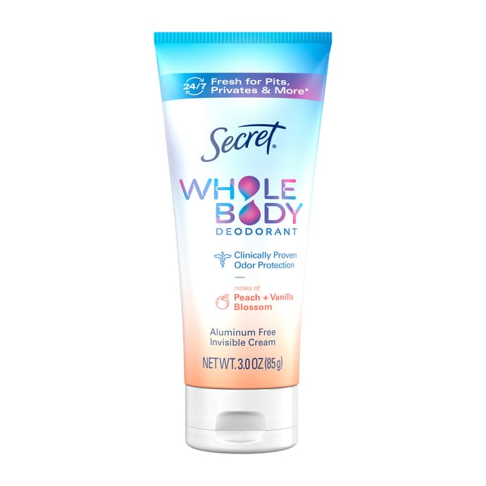 Secret Peach and Vanilla Blossom While Body Deodorant - 85gm - Bloom Pharmacy