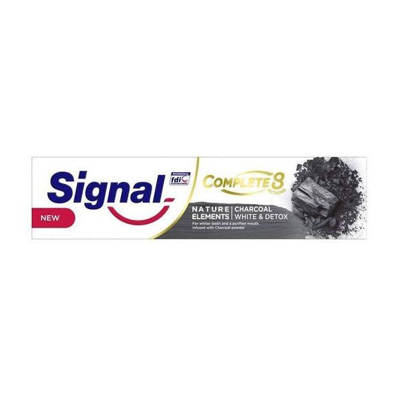 Signal Complete 8 Natural Charcoal Elements White & Detox Toothpaste - 100ml - Bloom Pharmacy