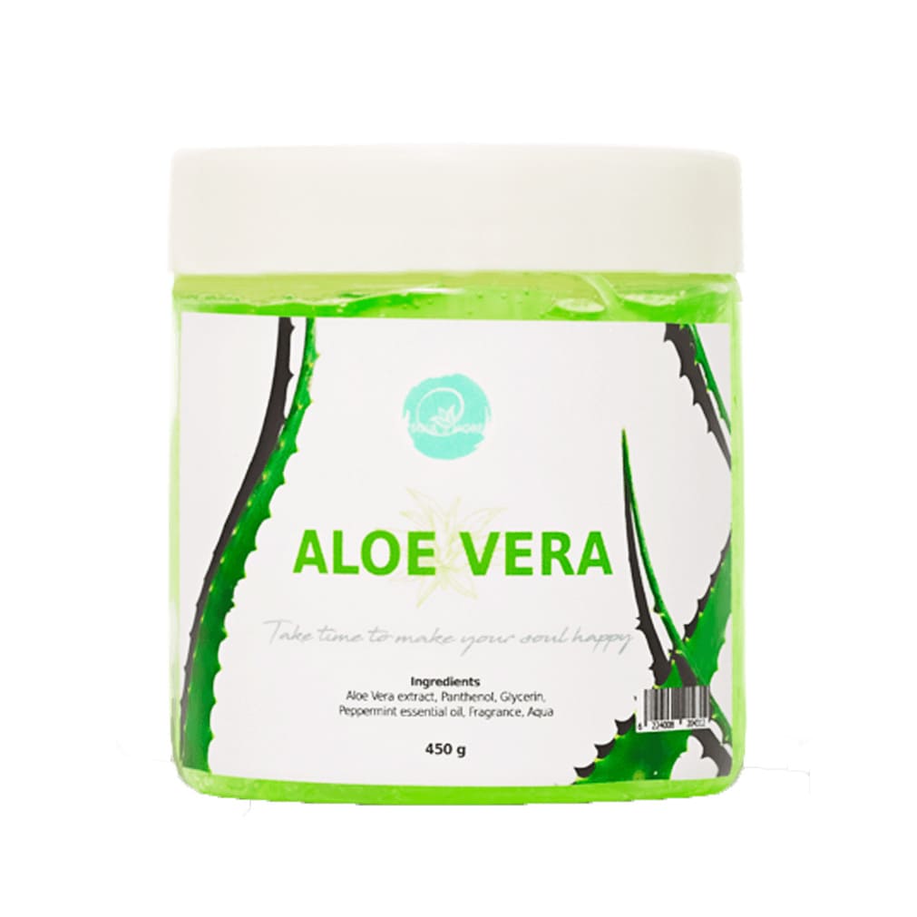 Soul & More Aloe Vera With Pepperment Soothing Gel - 450gm - Bloom Pharmacy